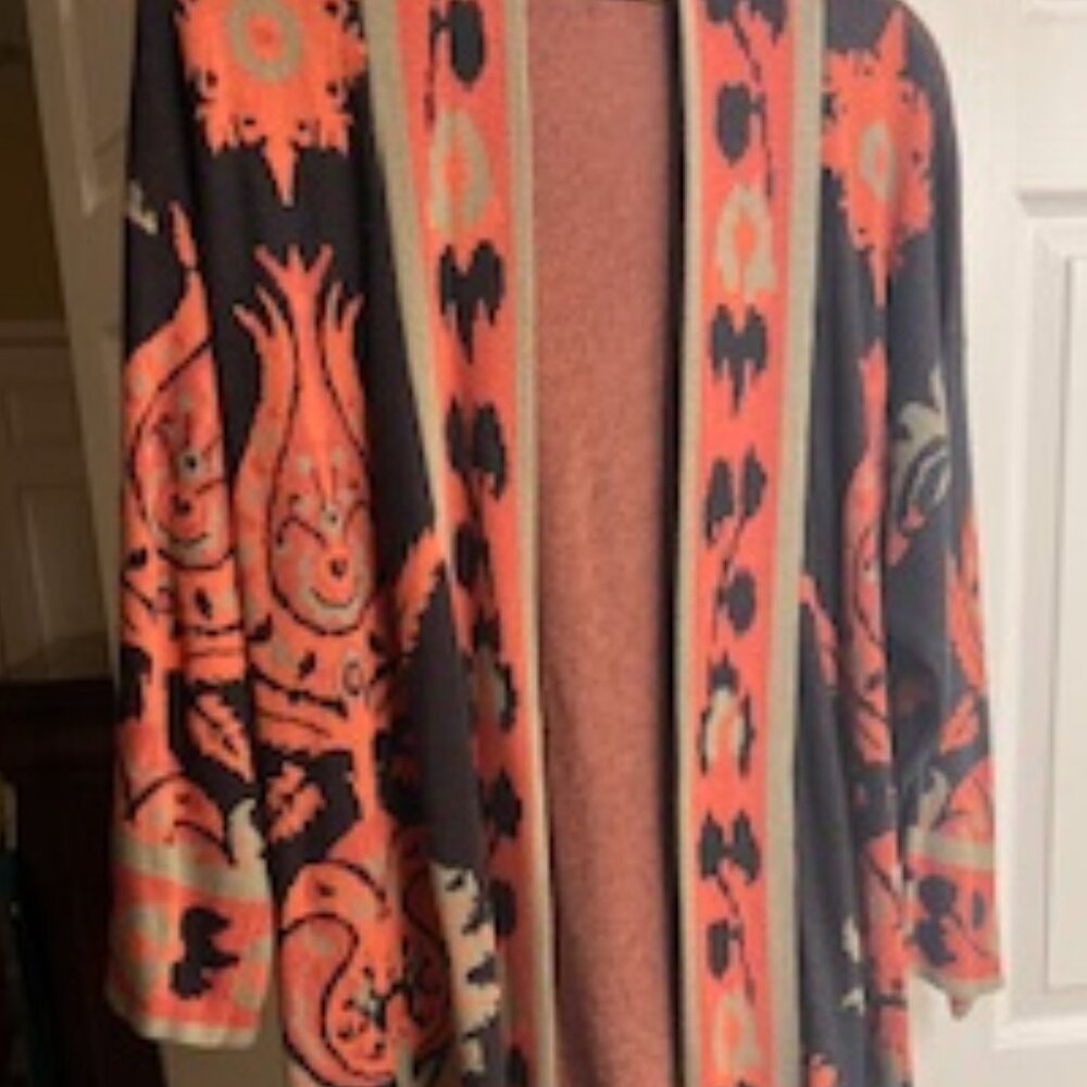 Long Paisley Sweater